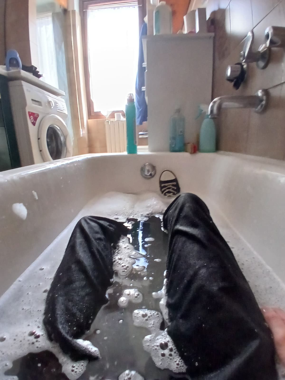 Bagno vestito perchè sono un'anima libera e forte