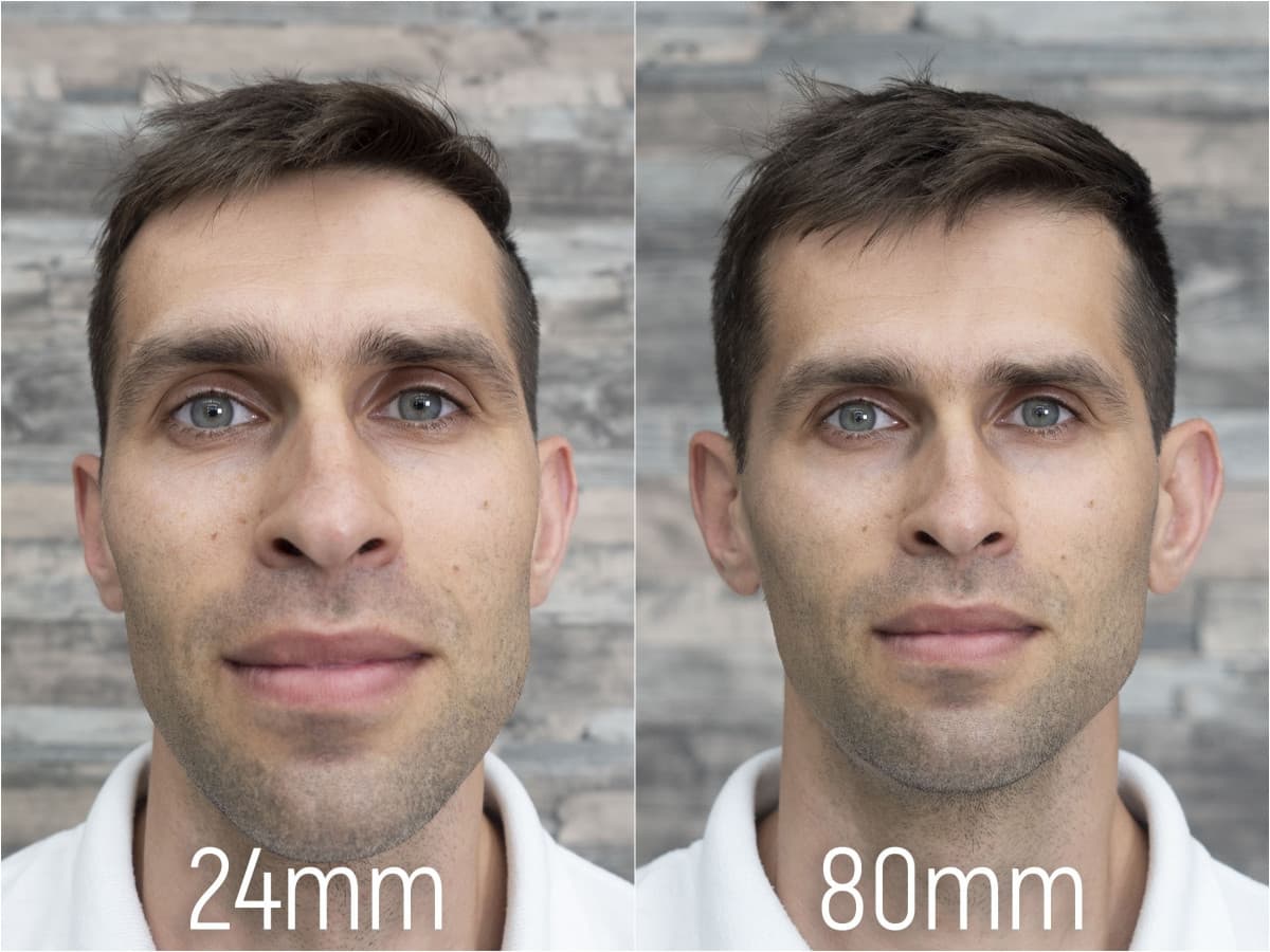 Due banali lenti della fotocamera e i diversi effetti che fanno all’immagine. Ogni lente, che sia di fotocamera o cellulare, deforma l’immagine. Questo in risposta al segreto nei virali