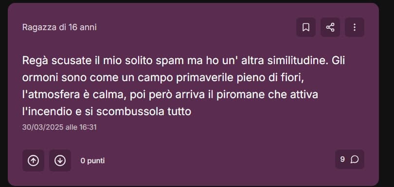 Non per vantarmi ma uno dei miei post + peak da 16enne, SI MI STAVO RILEGGENDO VECCHI POST OK è un bel passatempo ve lo assicuro