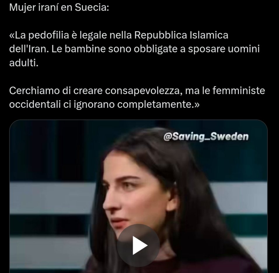 L'intersezionalità delle battaglie, questa cazzata woke, sta producendo disastri. L'islam è fascismo e come tale va trattato