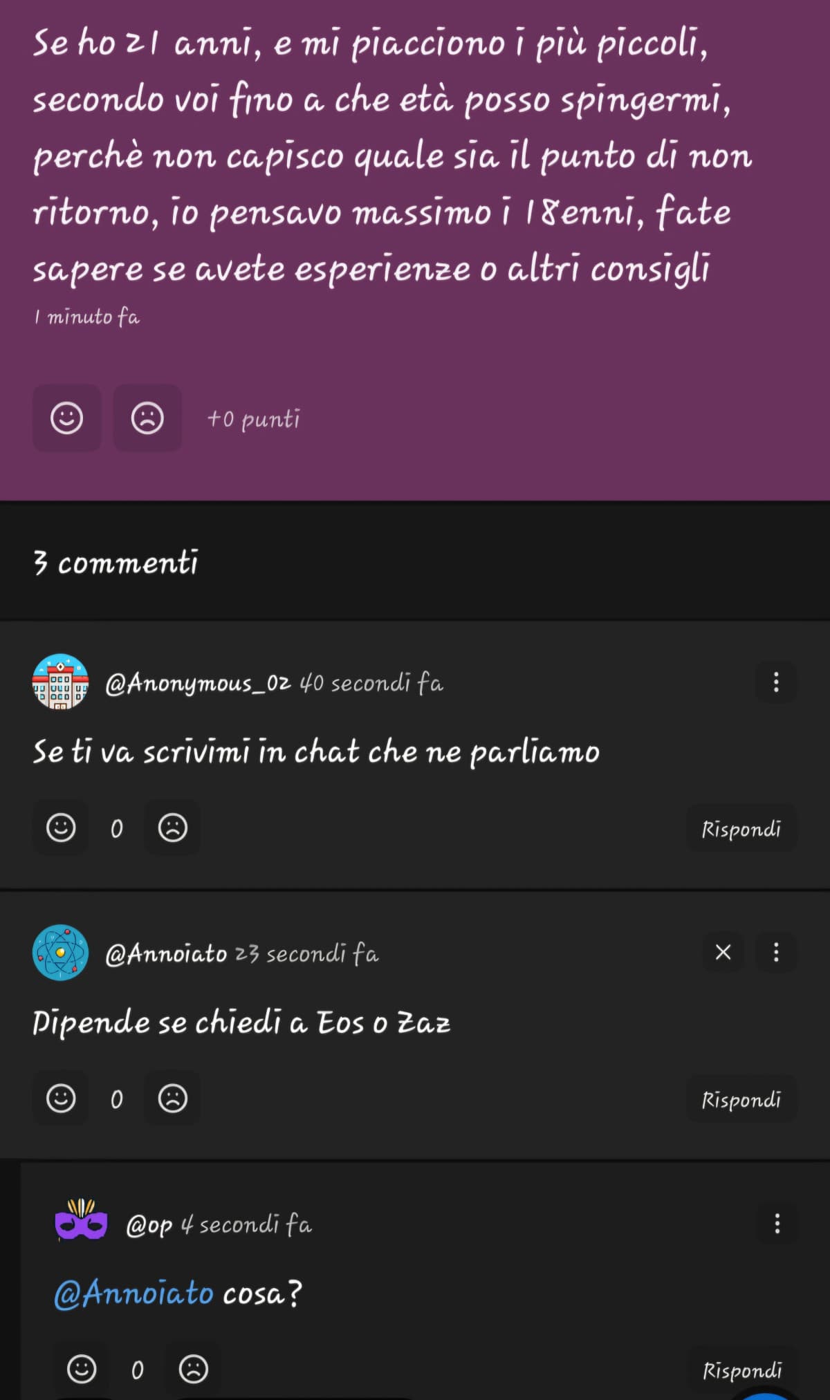 Commento più bello del mondo ma...