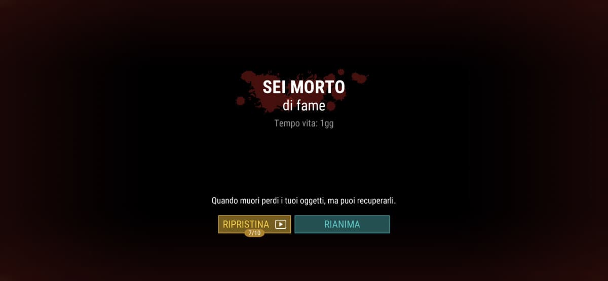 Che merda, se non shoppi qua sopra non fai un cazz. Mi hanno appena killato e ho perso tutto armi, benzina, bende mediche, scorte di cibo, vestiti. 💀