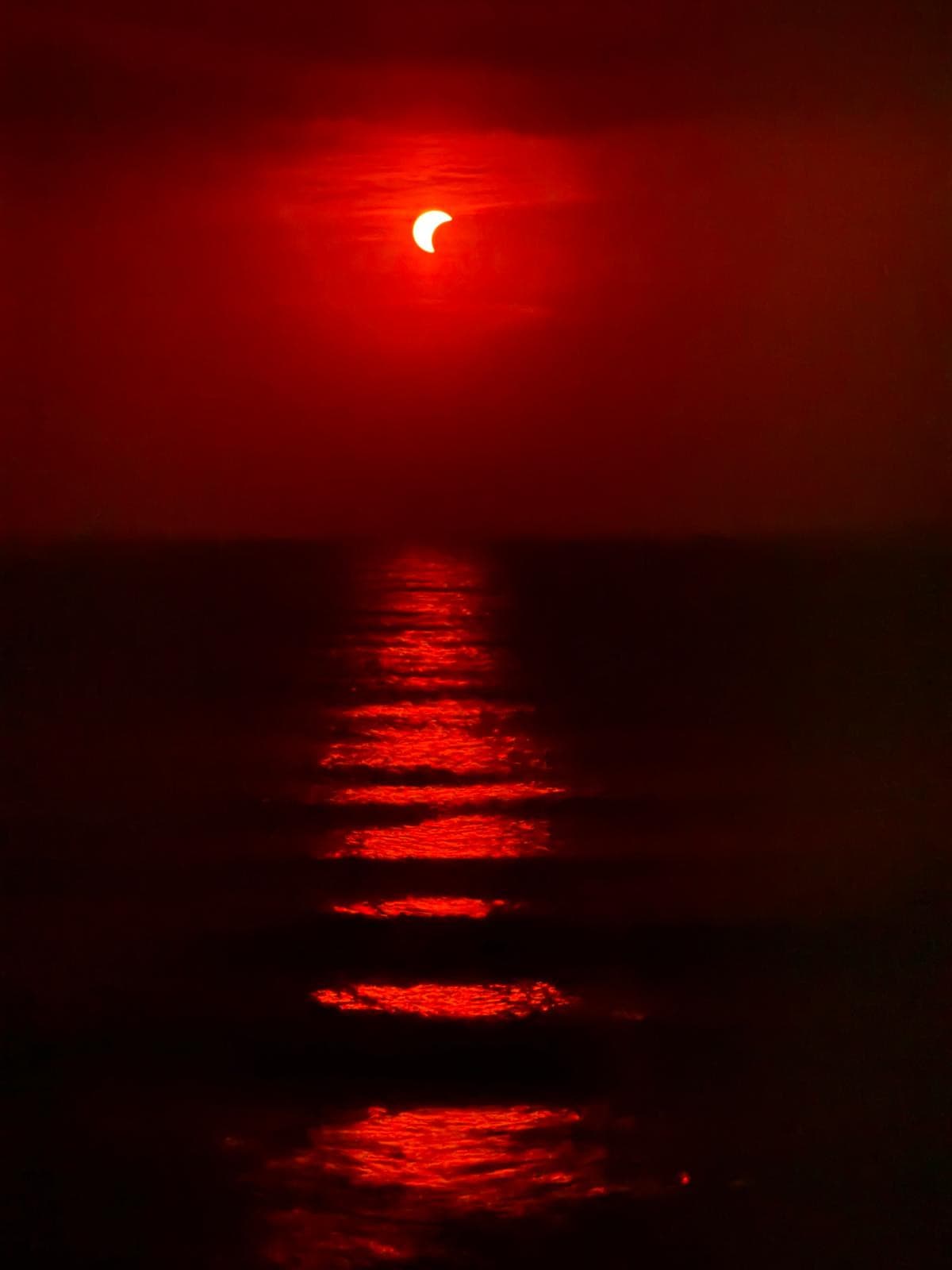Ecco l'eclissi visto dalla Toscana
