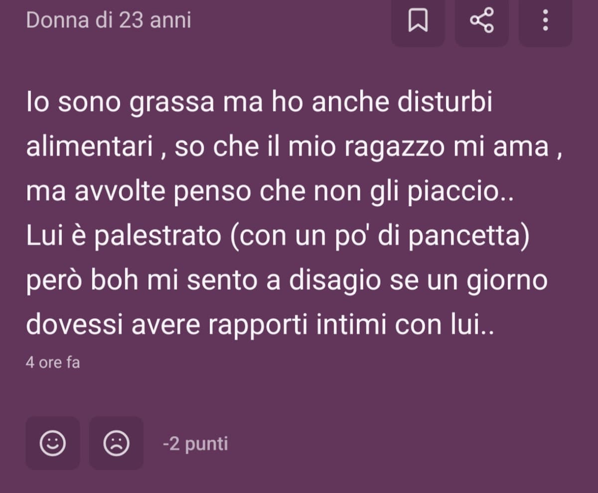 Mi stavo solo sfogando..