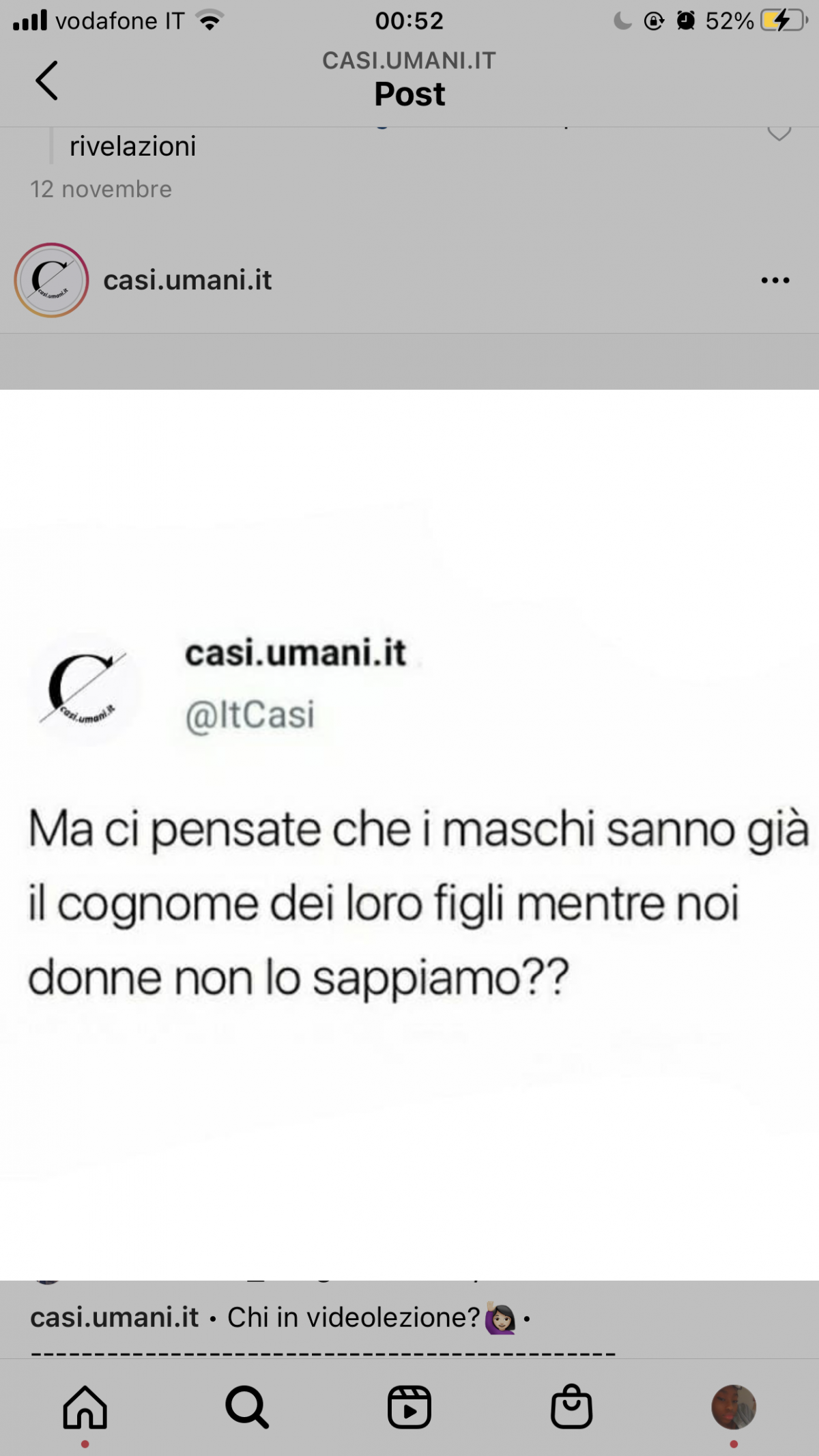 Non farò altro che pensare a sta cosa