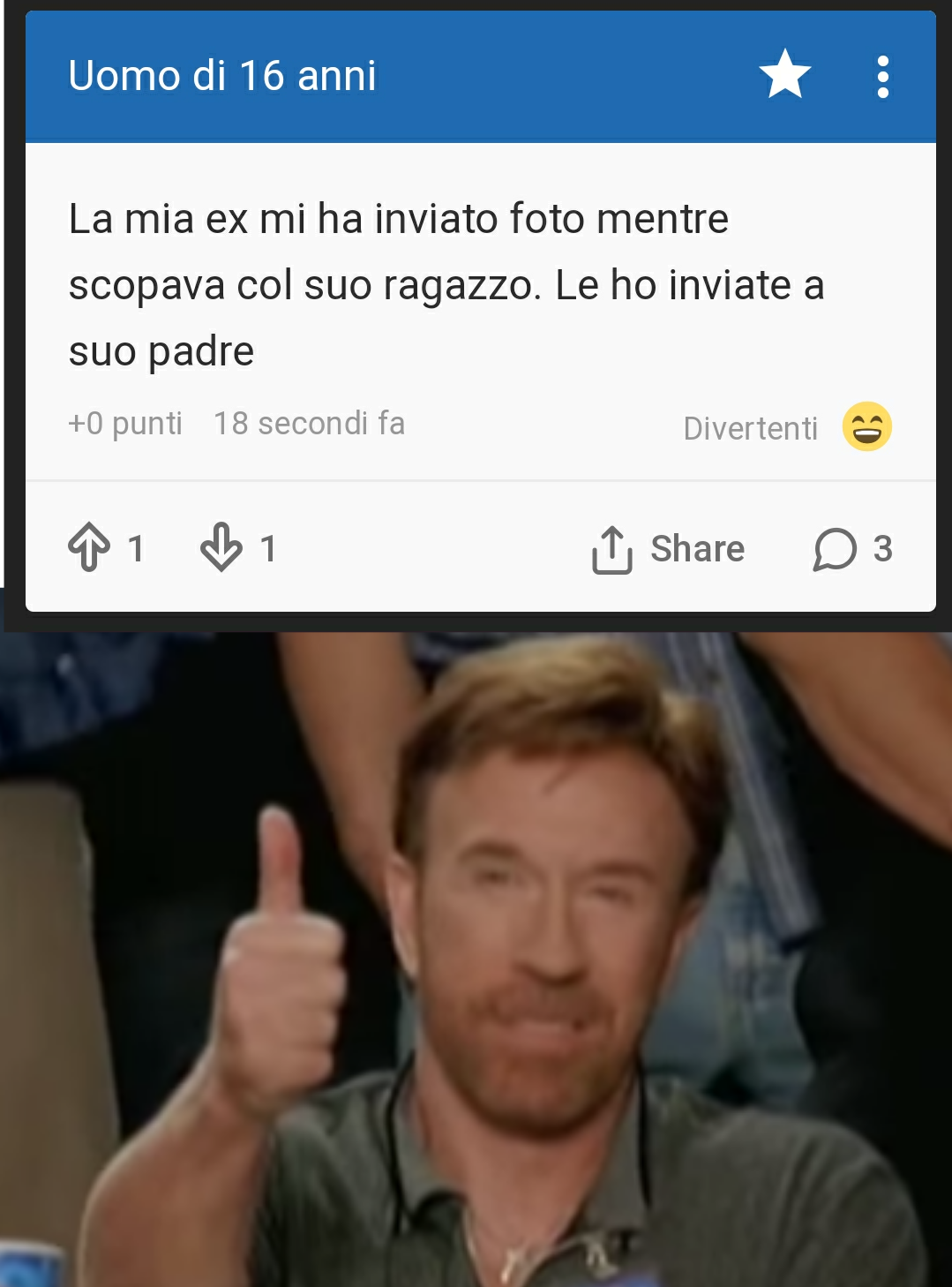Ben fatto soldato!