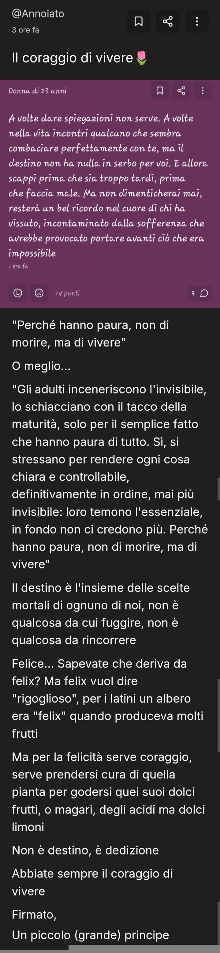 Tanto per rendere più complesso leggere il post