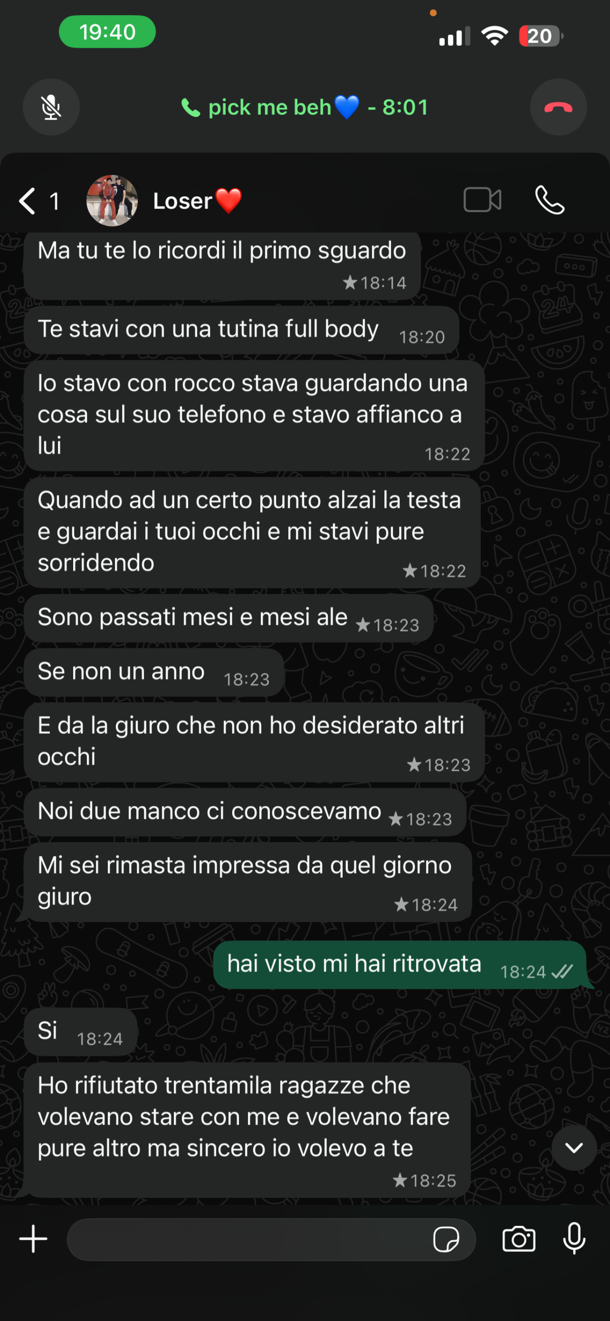 come lo amo raga