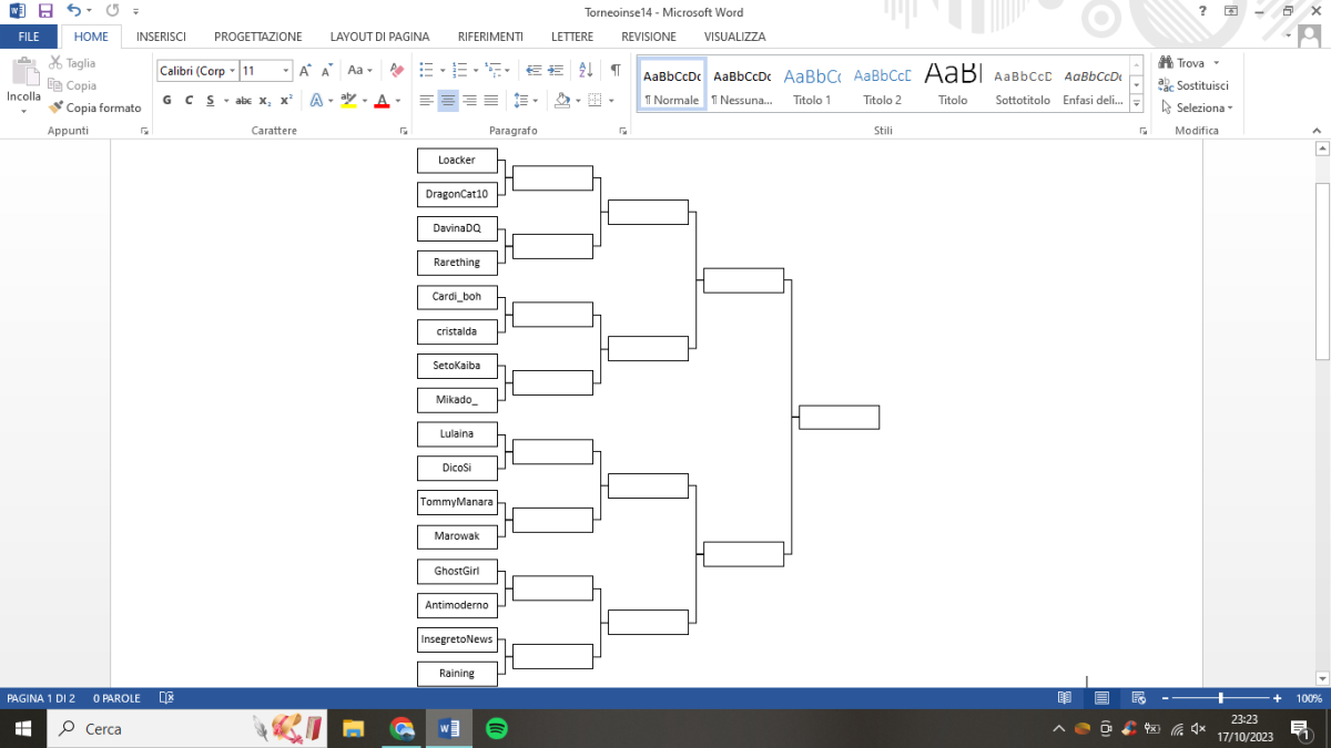 Quinto round: Lulaina vs DicoSi