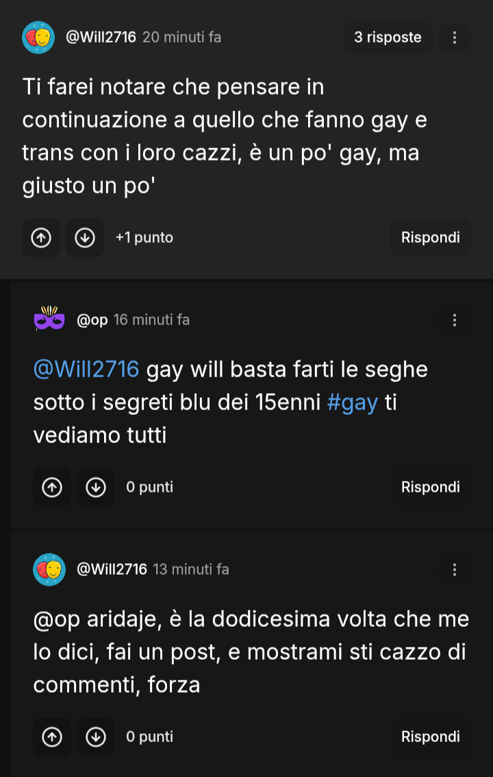 Visto che è tipo la settordicesima volta che sto tizio (batban) mi accusa di fare ste merdate, senza mai mostrare mezza prova...