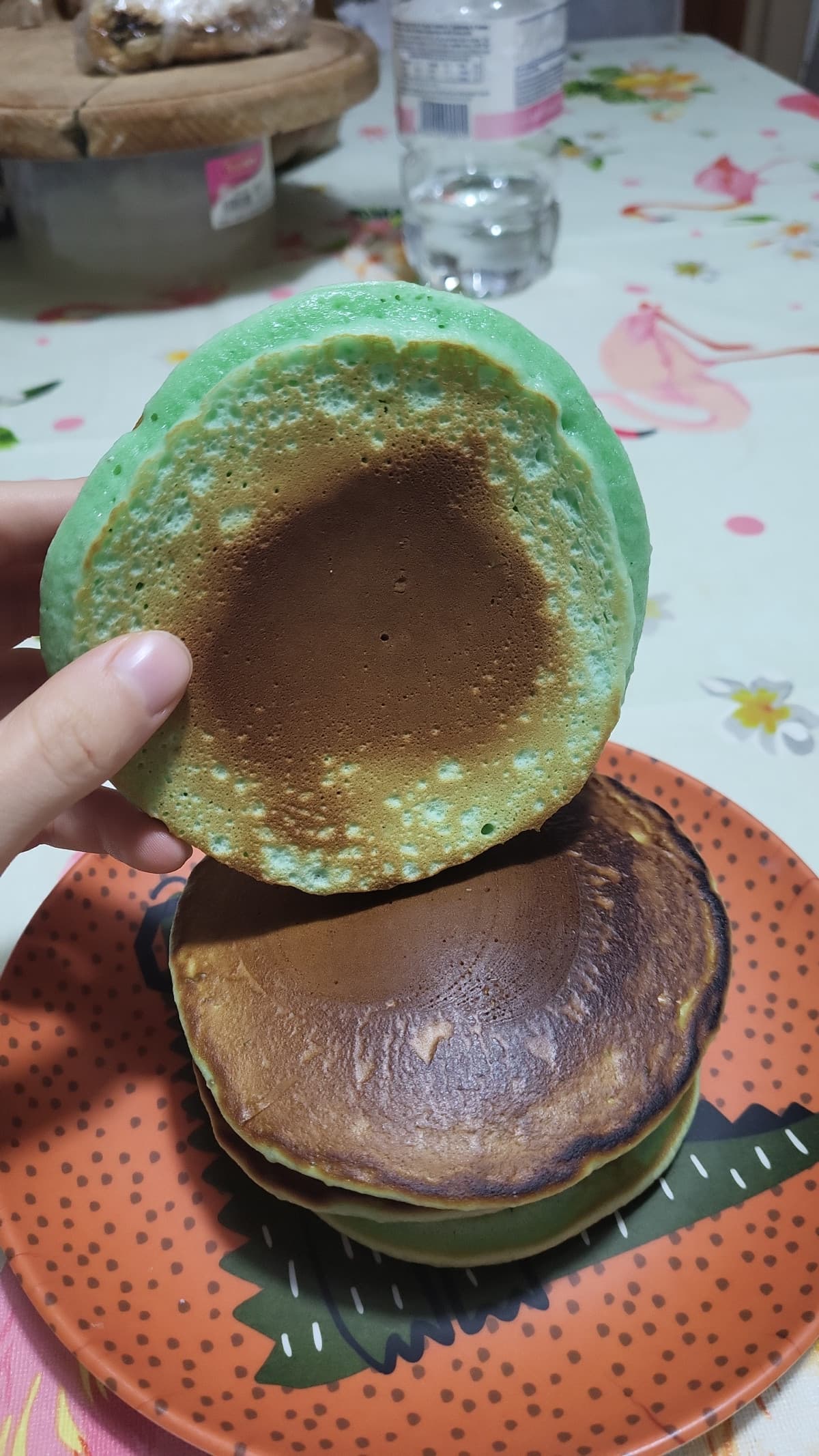 Why non mettere io colorante blu nell'impasto per pancake?
Perché se non basta diventano verdi✨️