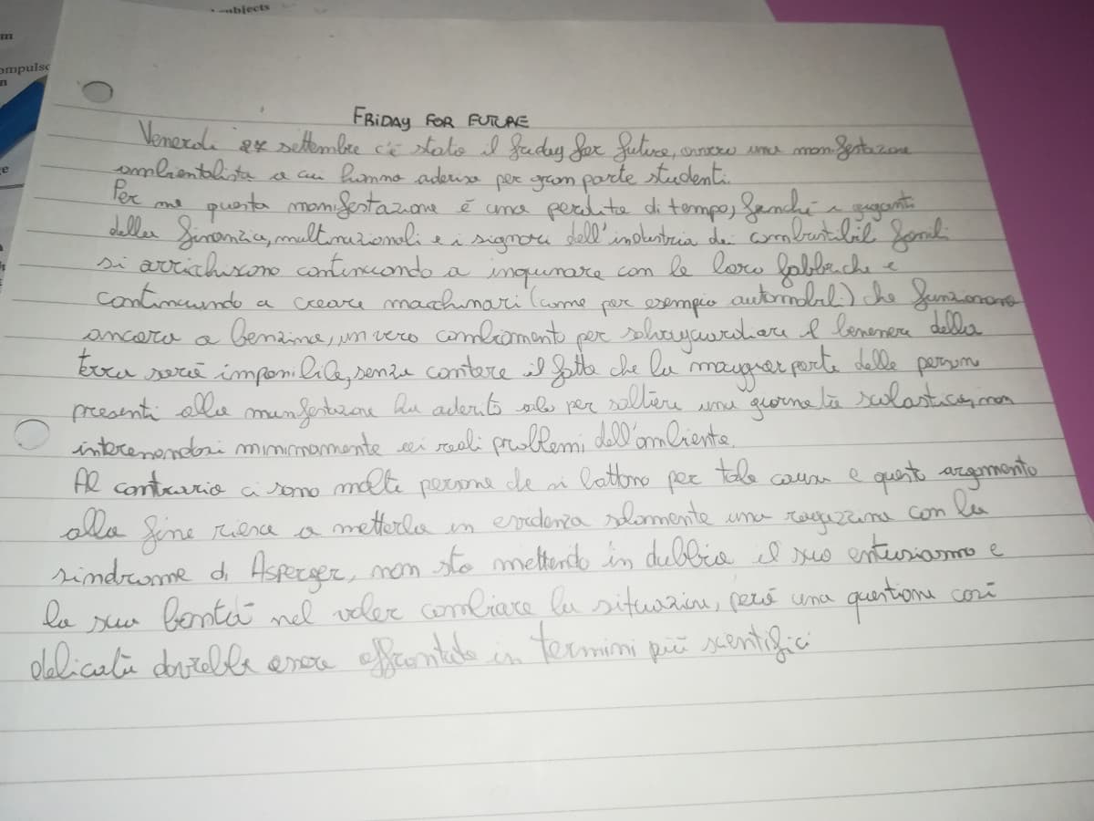 Cosa ne pensate?