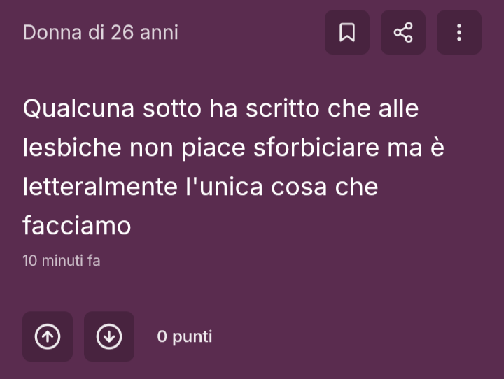 O sta qui è un uomo, o io ho sempre fatto la lesbica nel modo sbagliato