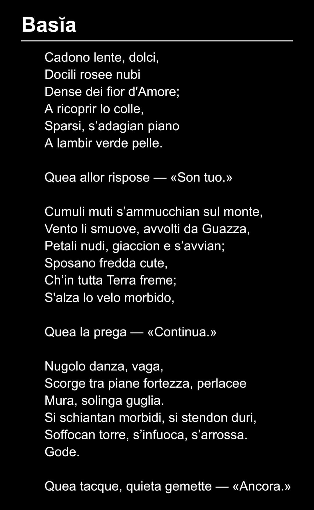 Tempo fa ho scritto un po' di poesie