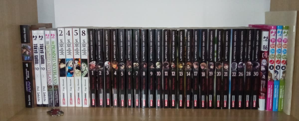 Lo so, alcuni volumi di aot, jjk, death note e toradora mancano ma non li trovo da nessuna parte :'(