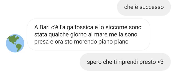 sta morendo piano piano però “riprenditi <3”