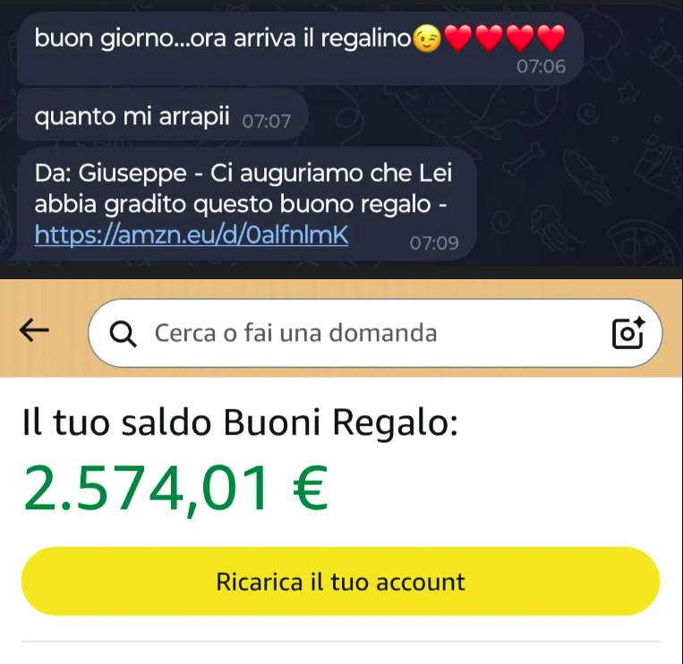 Sempre bello avere dei moneyslave. Grazie Peppe 😉