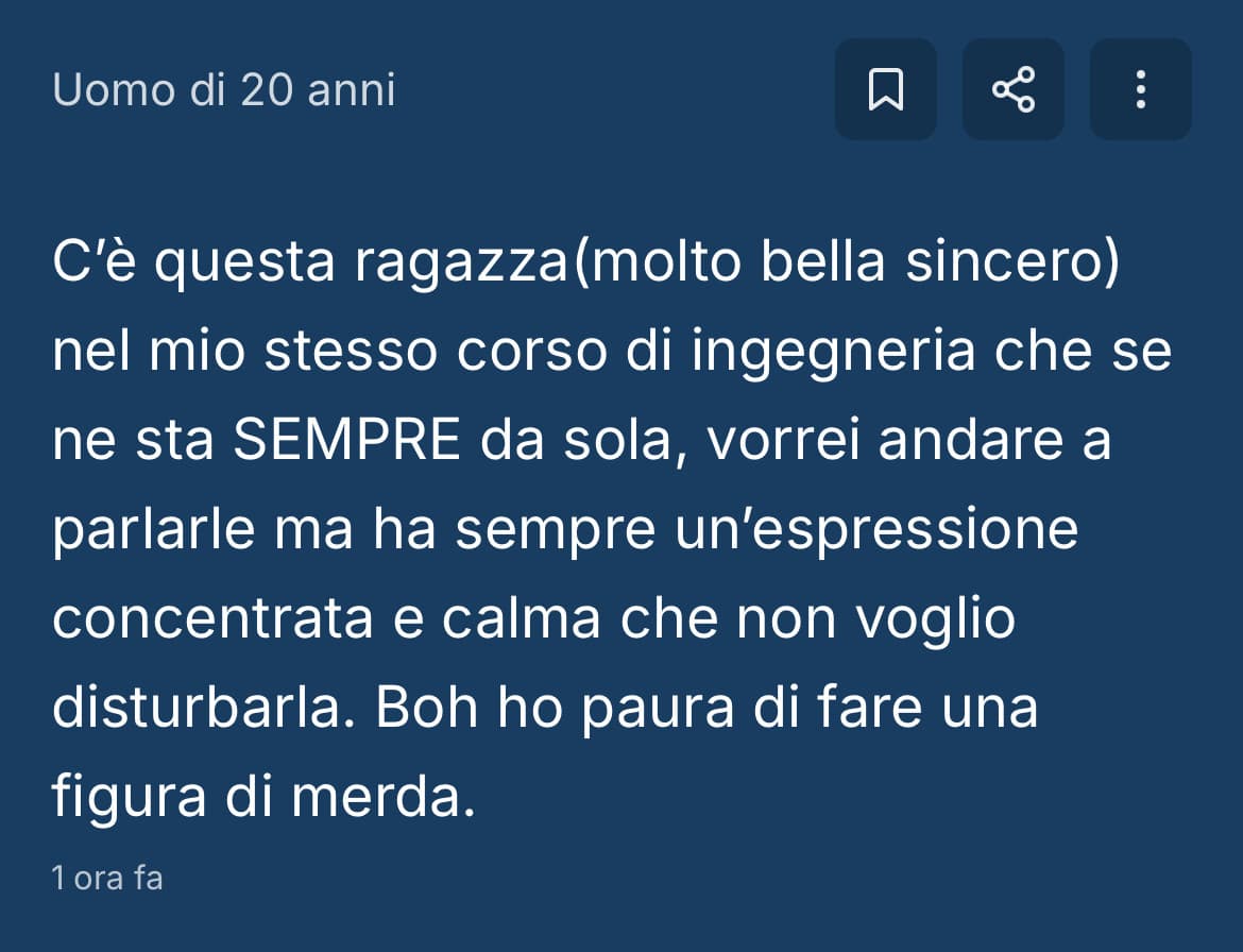uomo di 20 anni palesati